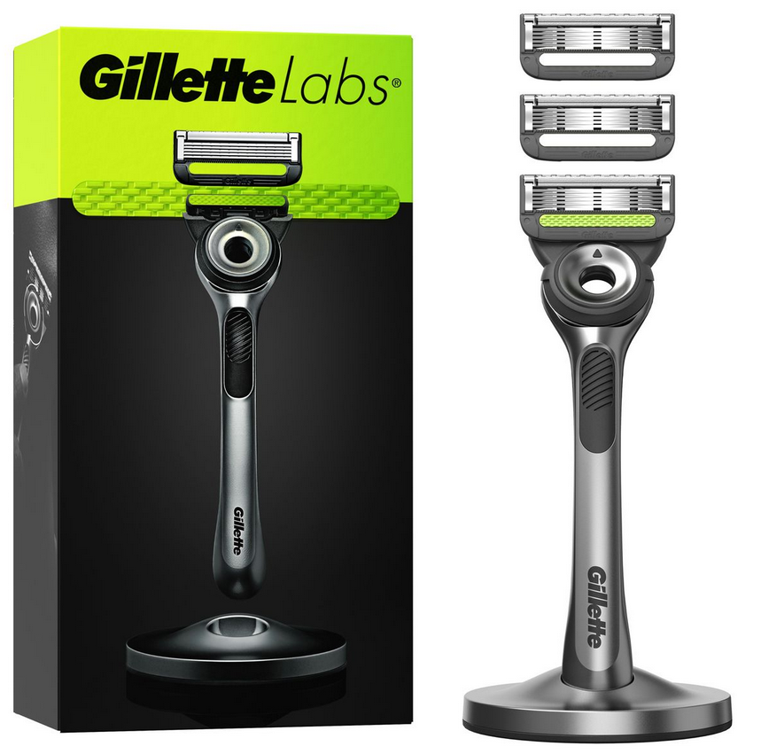Rasoir Gillette Labs avec socle magnétique en offre spéciale.