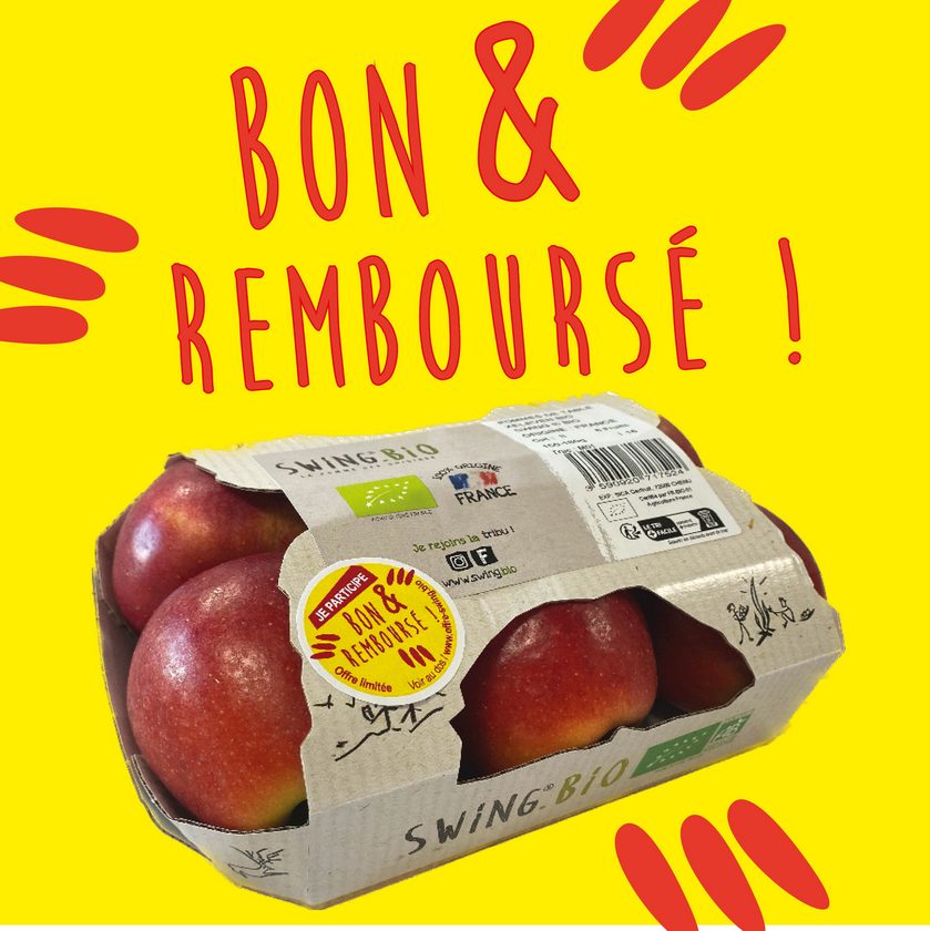 Swing.Bio 100% Remboursé : Pommes et Jus Bio Gratuits