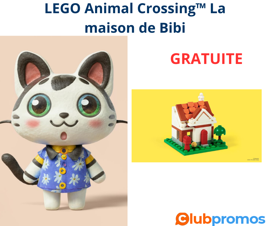 Obtenez Gratuitement Votre LEGO® Animal Crossing™ : La Maison de Bibi !
