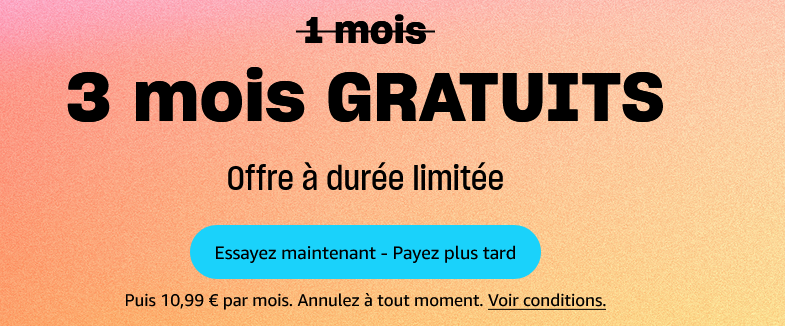 Offre spéciale Amazon Music Unlimited 3 mois offerts