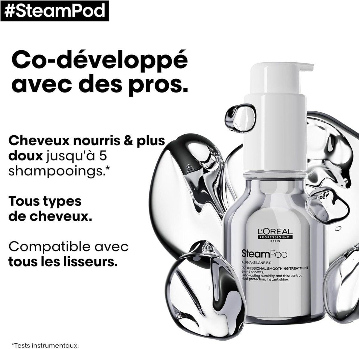 Testez Gratuitement le Soin Lissant Professionnel SteamPod de L’Oréal Professionnel – 500 Chances Disponibles !