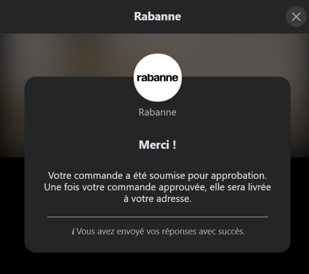  Votre demande d'échantillon gratuit FAME Intense a été prise en compte