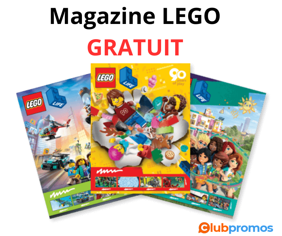 Magazine LEGO Life offert gratuitement pour les enfants.