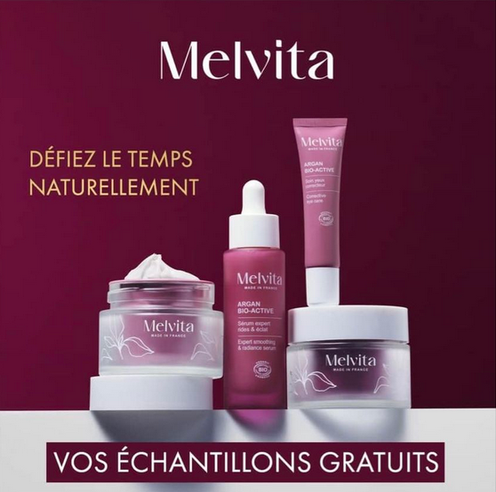 Échantillons gratuits de la routine anti-âge Melvita.