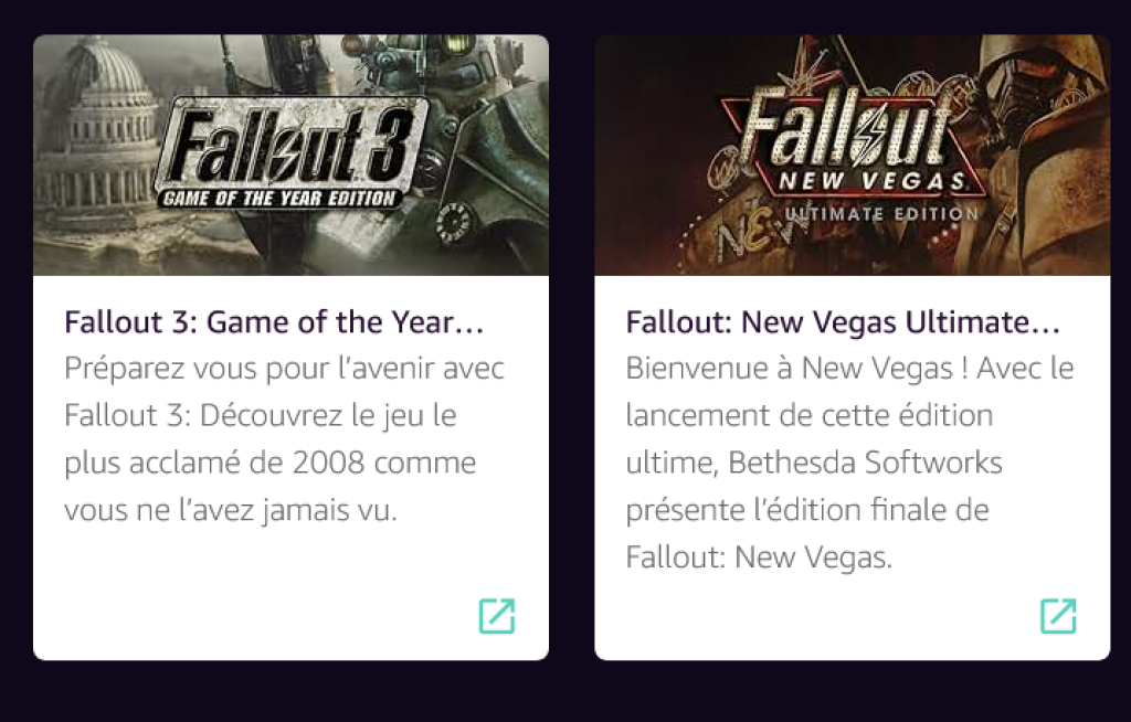 Offre spéciale Amazon Prime pour les jeux Fallout gratuits