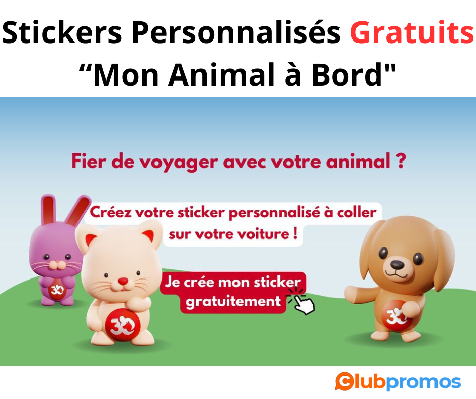 Affichez votre amour pour les animaux avec un sticker gratuit « Mon animal à bord » – Un bon plan de la Fondation 30 Millions d’Amis