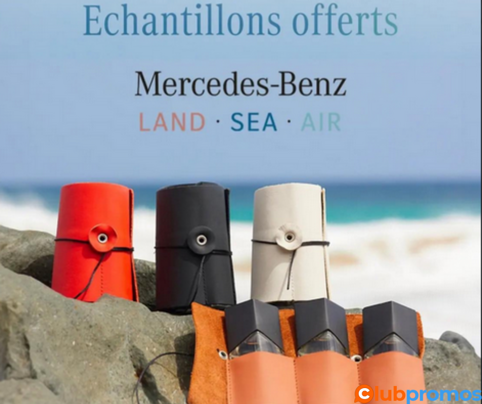 Échantillon gratuit du parfum LAND·SEA·AIR de Mercedes-Benz