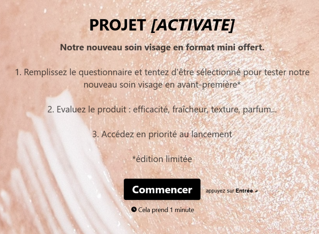 Détails de l'Offre Soin Visage Gratuit Respire Image de l'offre Respire - Soin Visage Gratuit