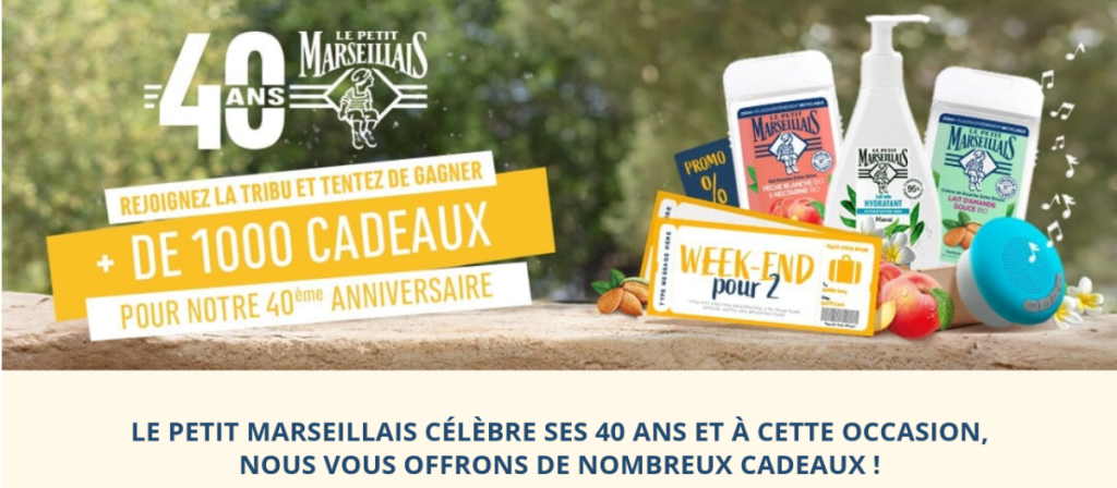 Participation au Jeu Concours Le Petit Marseillais Participez au jeu concours Le Petit Marseillais et gagnez