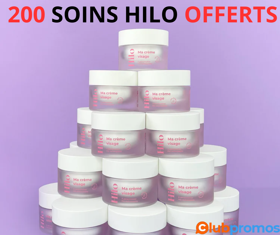 Visuel de présentation du concours Hilo pour gagner 200 crèmes visage naturelles