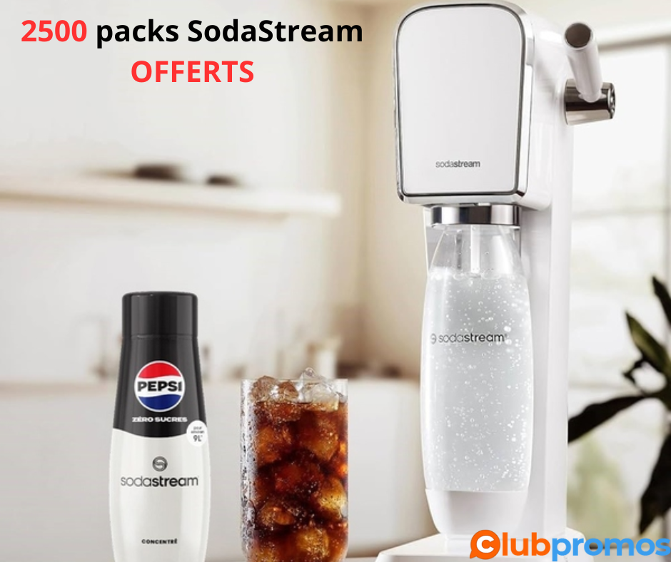 Packs SodaStream Gratuits pour Tester à Domicile