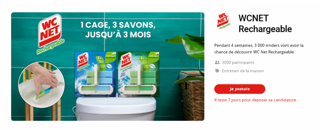 Visuel du Bon Plan WC Net Rechargeable Visuel du bon plan WC Net Rechargeable